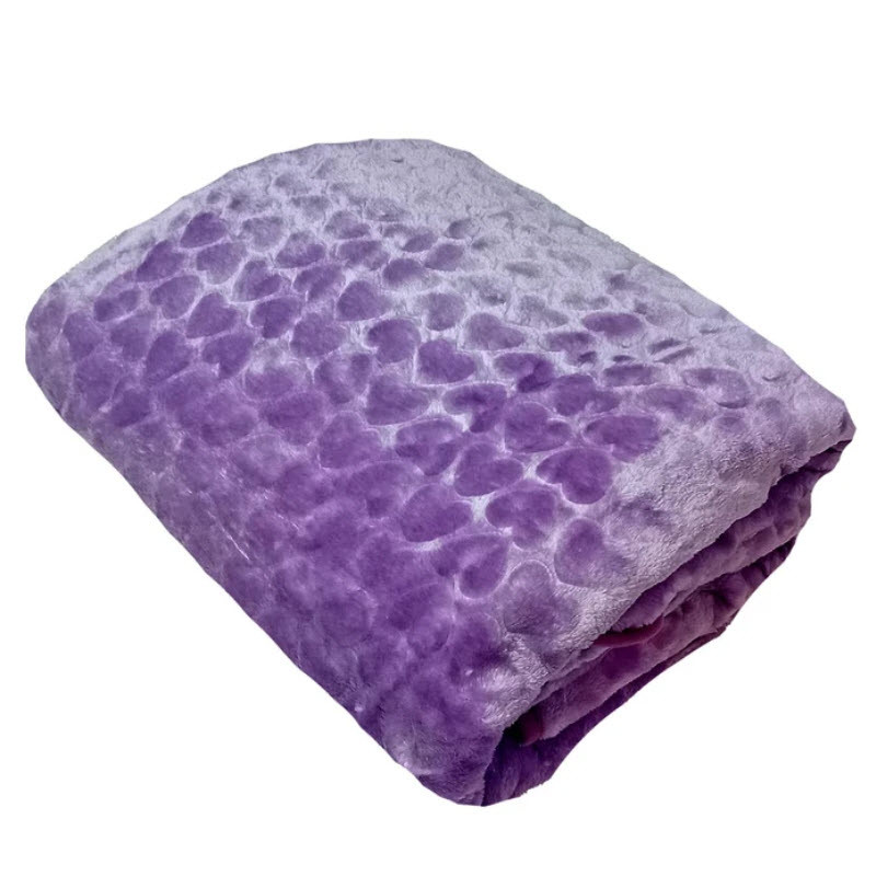 پتو مسافرتی یک نفره مدل قلبی کد 02 سایز 200x150 سانتیمتر