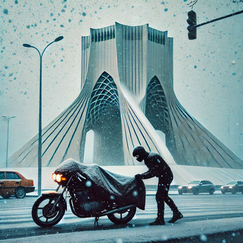 چادر موتور سیکلت رویال اسپرت مدل ضدآب مناسب برای پالس NS200