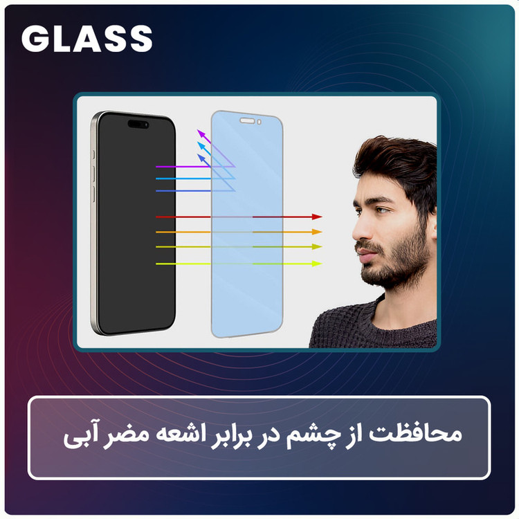 محافظ صفحه نمایش مات آنتی بلو گلس مدل Resistant مناسب برای گوشی موبایل اچ ام دی Pulse Plus