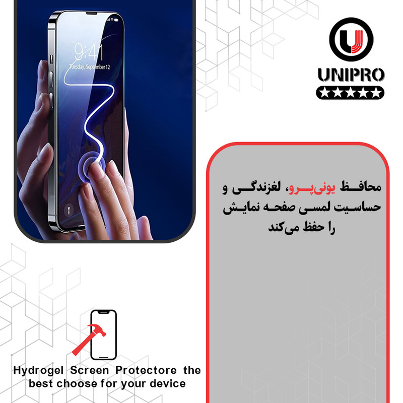محافظ صفحه نمایش شفاف یونی پرو مدل star 5 مناسب برای گوشی موبایل اچ ام دی Pulse Plus
