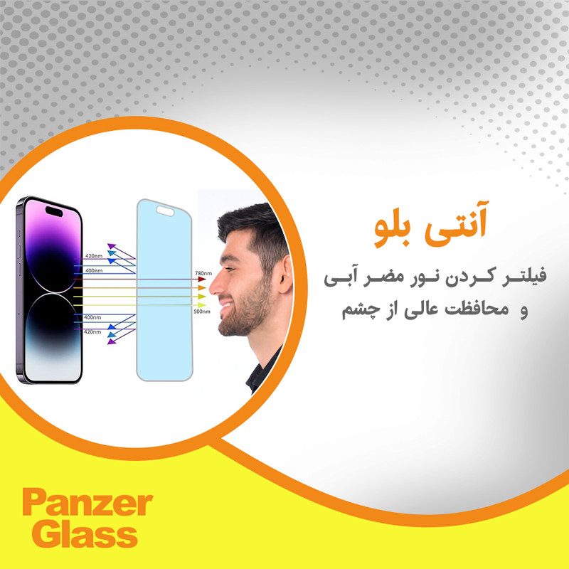 محافظ صفحه نمایش بلوکات پنزر گلس مدل Eye Care مناسب برای گوشی موبایل اچ ام دی Pulse Plus