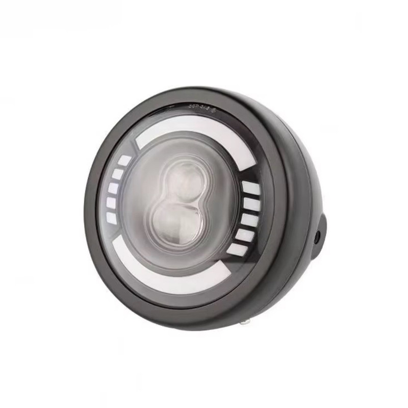 چراغ جلو موتور سیکلت دیلایت و راهنما دار مدل LED LENS