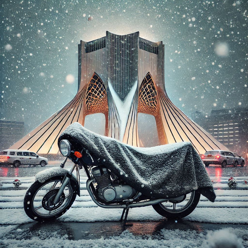 چادر موتور سیکلت ساکا مدل ضدآب مناسب برای QJ Motor 250 SRK