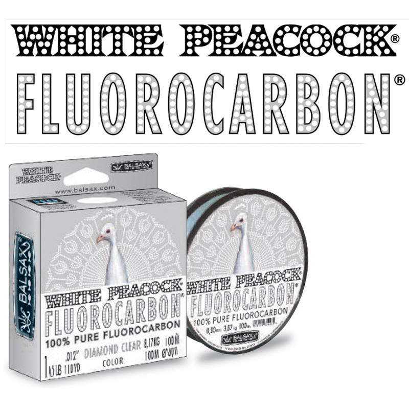 نخ ماهیگیری بالساکس مدل White Peacock-Fluorocarbon سایز 0.14 میلی متر
