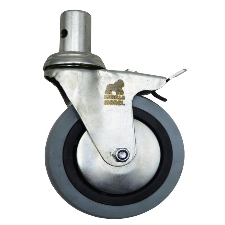 چرخ گردان مدل ترمز دار گوریلا کد YPT-GARDAN-PIMDAR-125MM