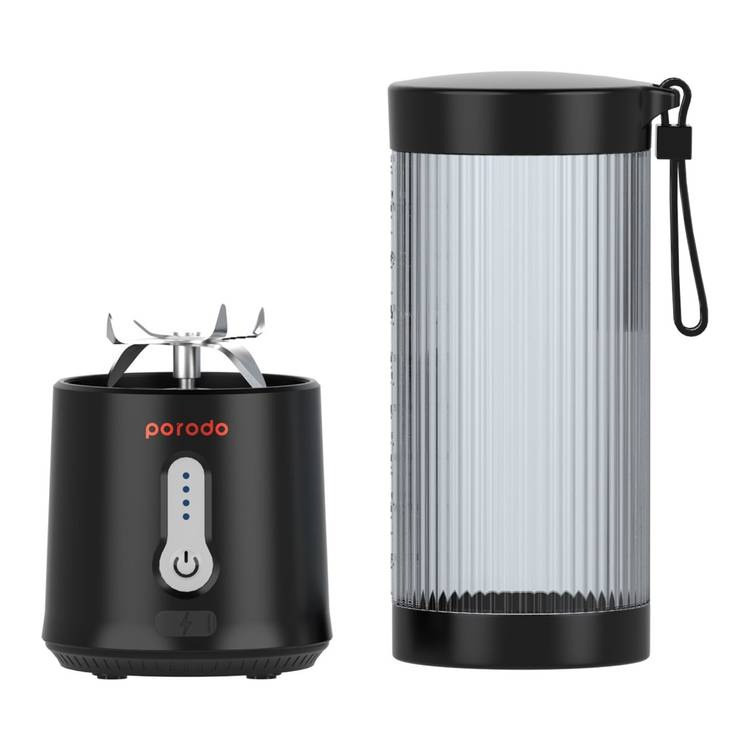 شیکر قابل حمل مدل LIFESTYLE portable Blender with extra Botton lid 4PD-LFST017-BK