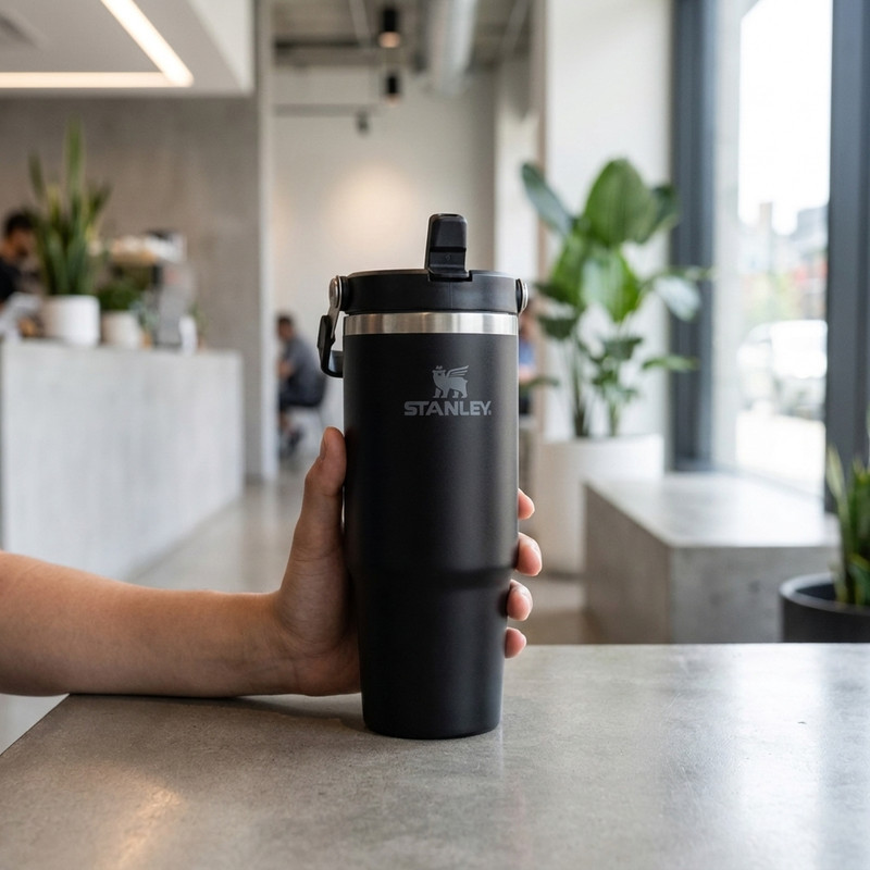 تراول ماگ Iceflow Flip Straw Tumbler مدل تامبلر با حجم 0.9 میلی لیتر و قابلیت حفظ دما