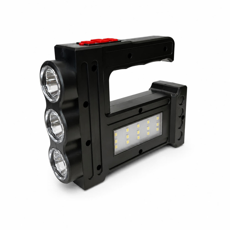 چراغ قوه دستی مدل 3  LED با نور مهتابی