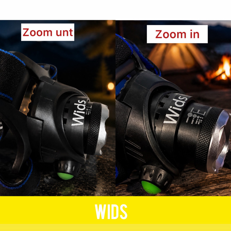 چراغ پیشانی ویدز مدل UV-2 LED با نور بنفش