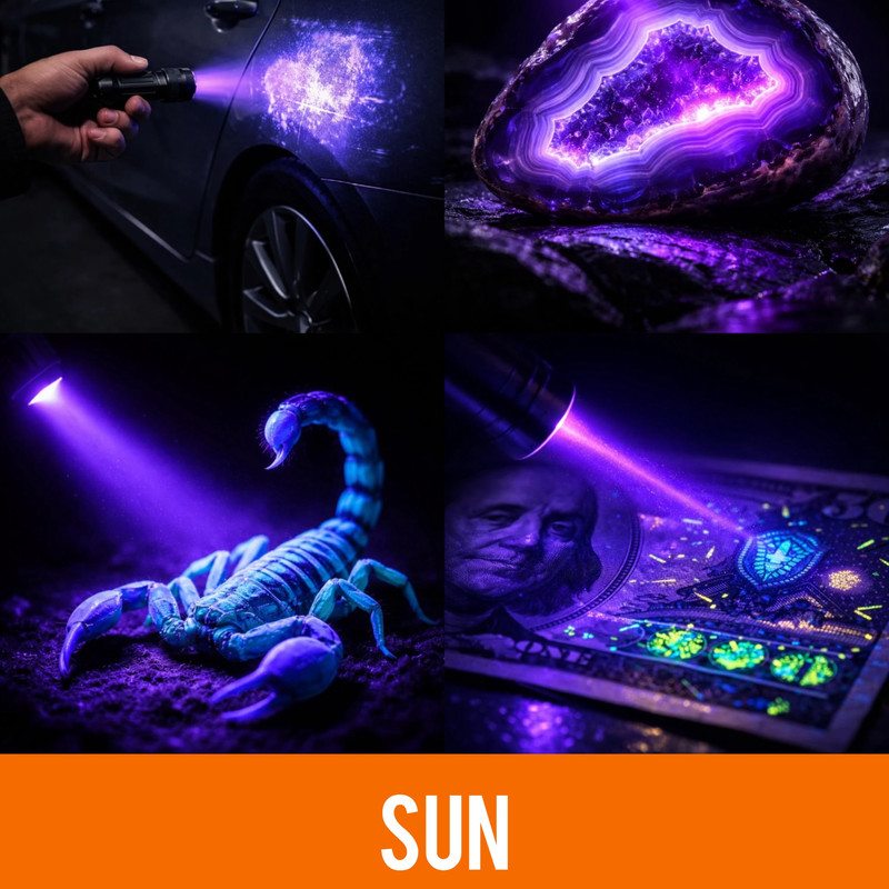 چراغ قوه دستی سان مدل SUN-DF11 با نور مهتابی