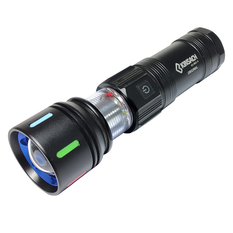 چراغ قوه دستی کینساچ مدل  KS-902-4 رنگ نور چند رنگ