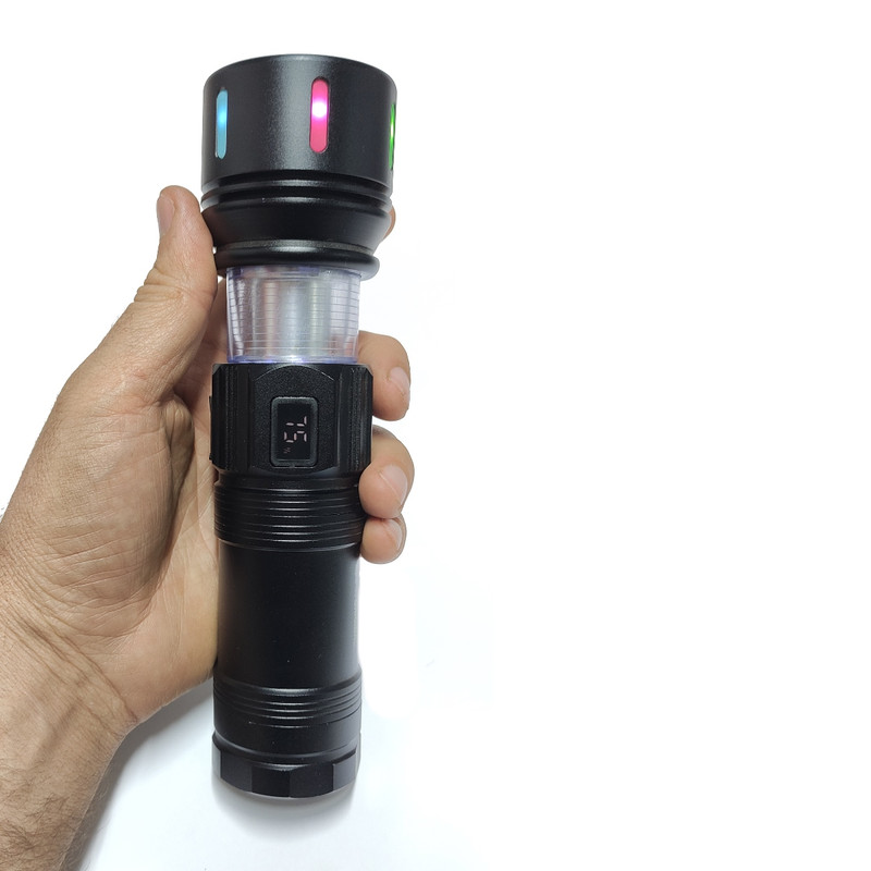 چراغ قوه دستی کینساچ مدل KS-902-4 رنگ نور چند رنگ