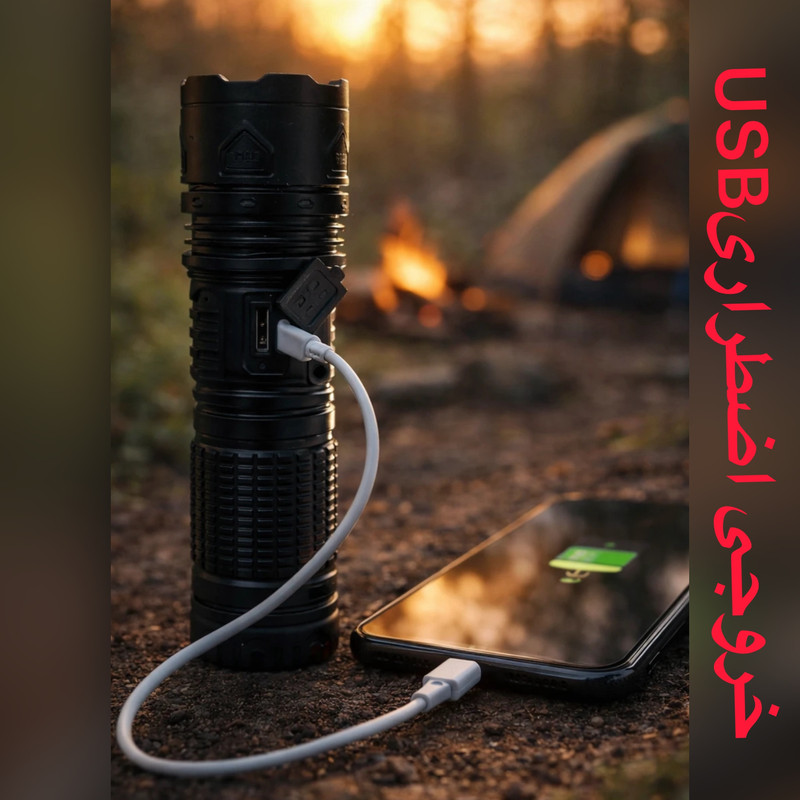 چراغ قوه دستی روی لانگ مدل ER+815 با نور مهتابی