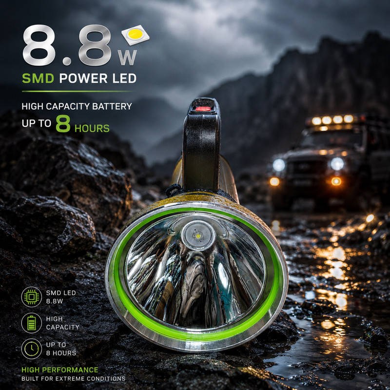 نورافکن دستی اسمال سان مدل کیف دار ZY-050 با نور مهتابی