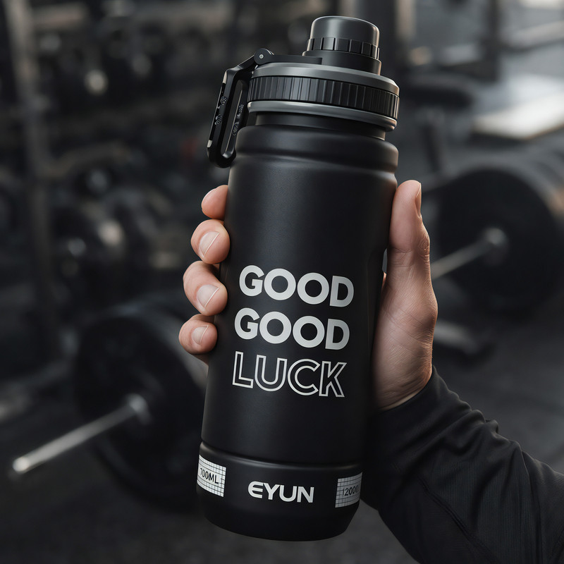 قمقمه ورزشی مدل Good Luck گنجایش 0.8 لیتر
