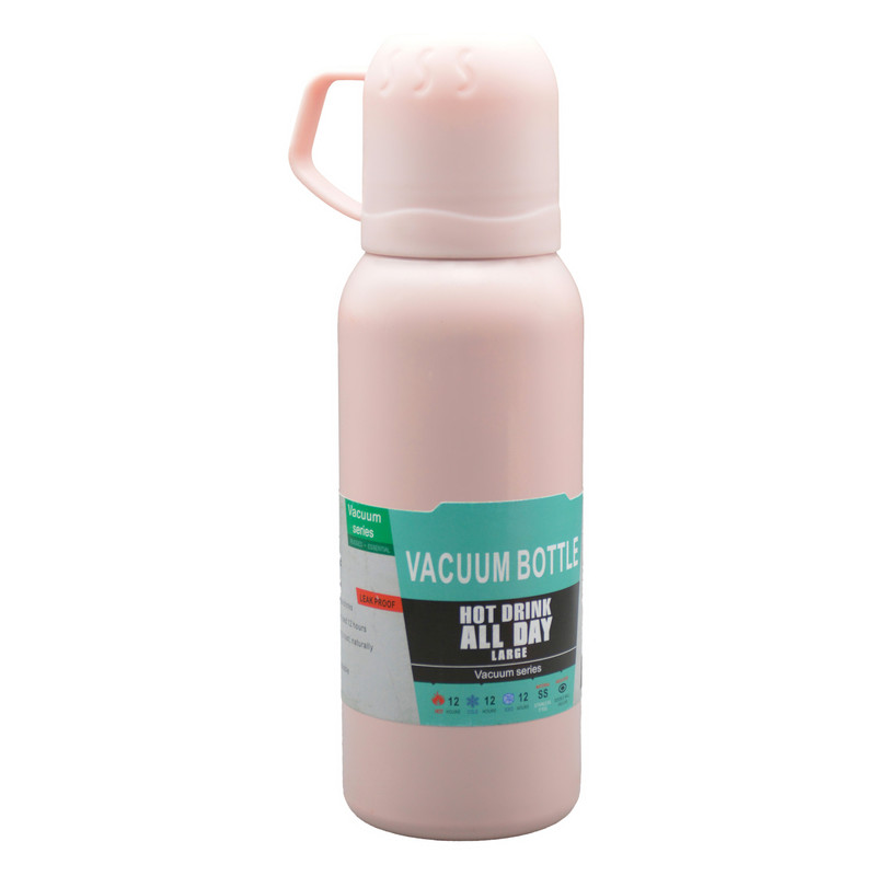 فلاسک مدل GS-M-269892 گنجایش 0.6 لیتر به همراه لیوان سفری بسته 3 عددی