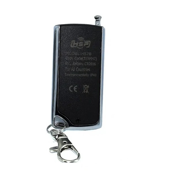 ریموت کنترل درب و دزدگیر خودرو اچ اس پی مدل H57B کد 315MHz