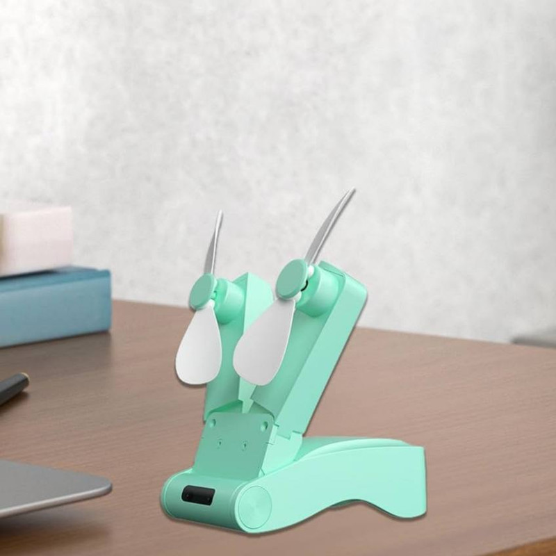 پنکه رومیزی مدل دو فن Folded کد 02 ظرفیت 500 میلی آمپر ساعت