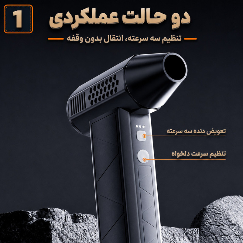دستگاه دمنده جت فن و جارو شارژی 160 وات 130000 دور در دقیقه سویتو مدل ST-8113