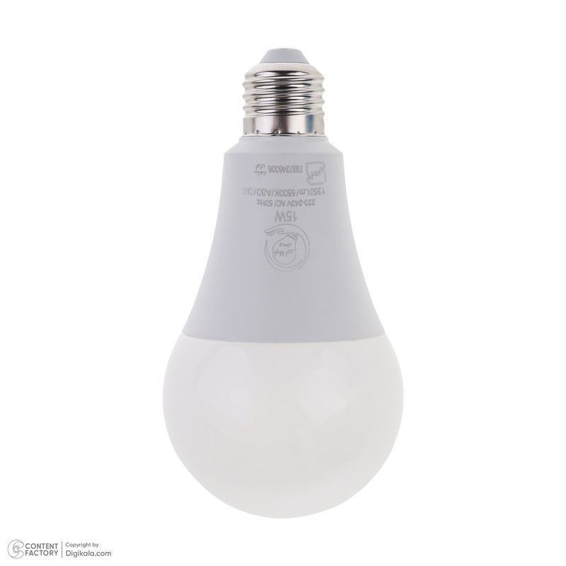 لامپ ال ای دی 15 وات نیکانور مدل حبابی پایه E27 بسته 3 عددی