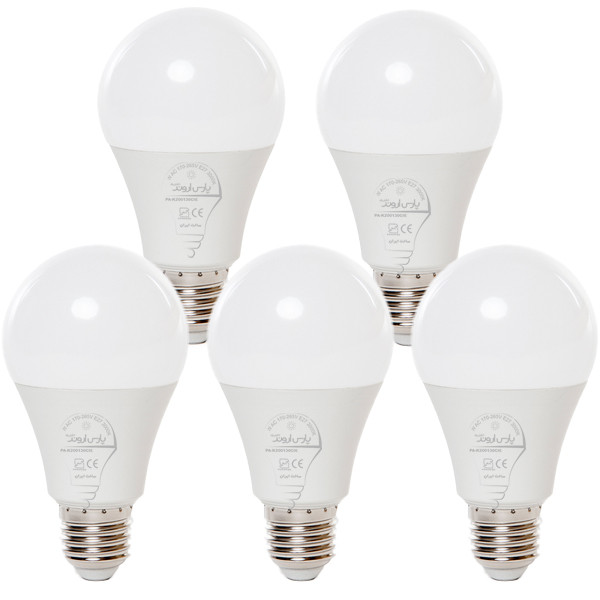 لامپ 25 وات پارس اروند الکتریک کد PA-AB25W پایه E27 بسته 5 عددی