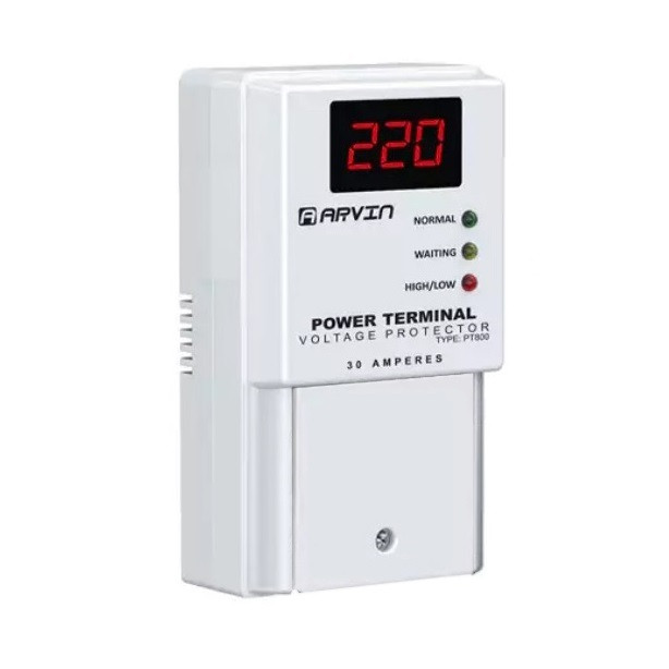 محافظ ولتاژ ترمینالی آروین مدل PT800 کد 30A