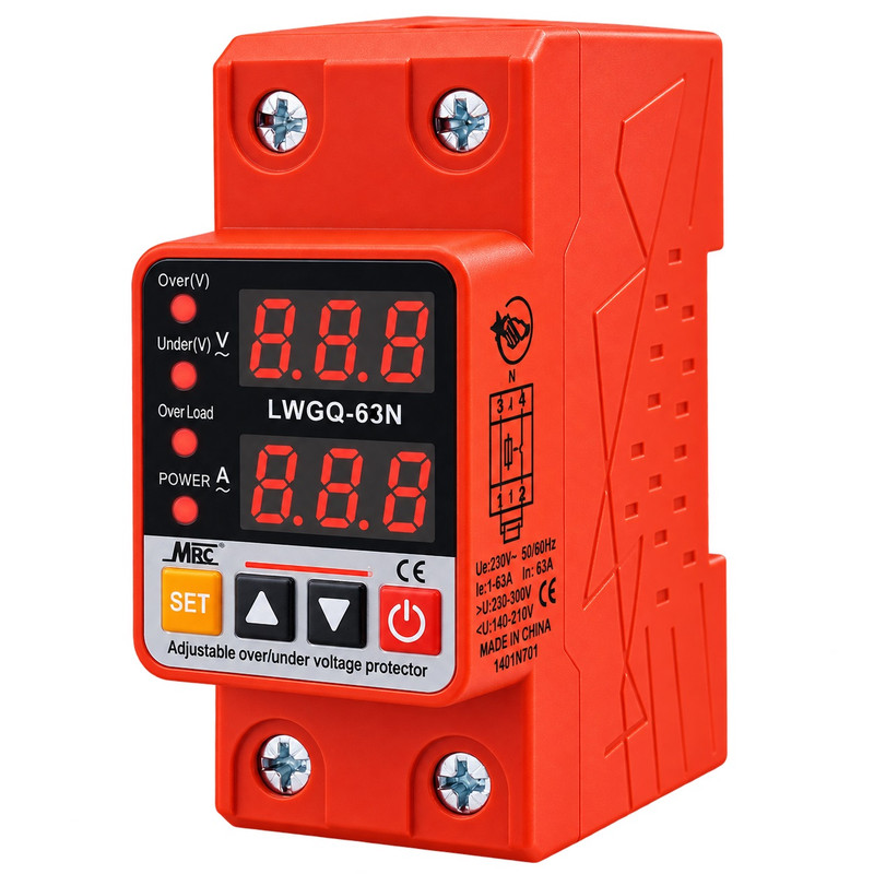 محافظ ولتاژ و جریان هه ساره مدل LWGQ-63N