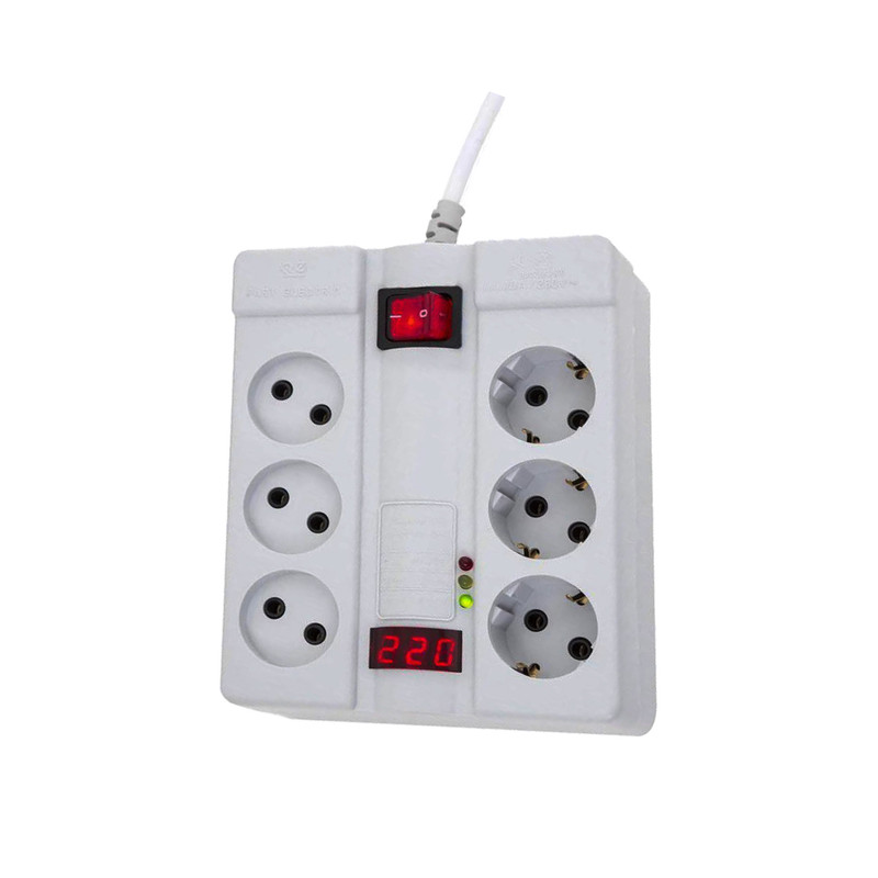 چندراهی برق و محافظ پارت الکتریک ، طول کابل 5 متر مدل EW-324F3