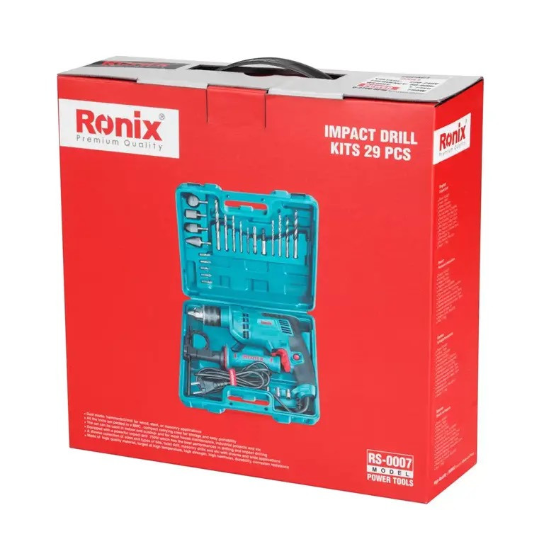 مجموعه 29 عددی دریل چکشی رونیکس مدل RS-0007