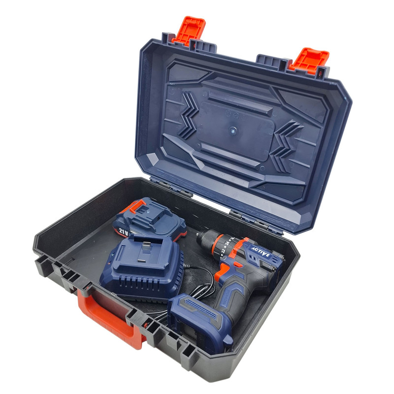 دریل چکشی شارژی صنعتی براشلس 10میلی متری 21 ولت اکتیو مدل AC_7821CH