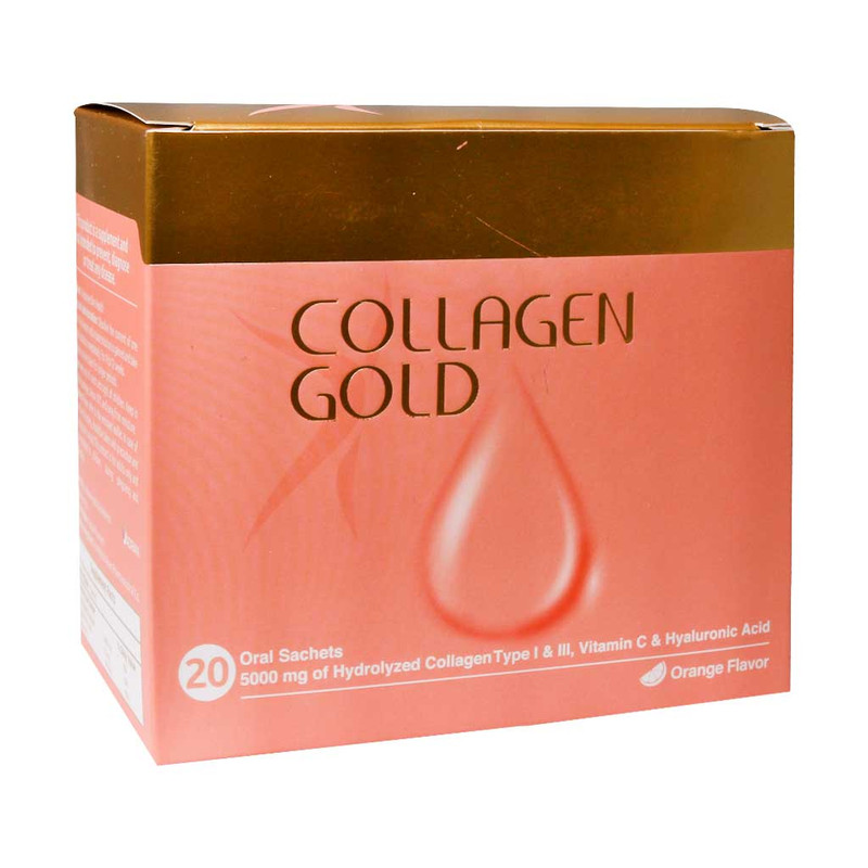 مکمل خوراکی سلامت پوست آدریان مدل COLLAGEN GOLD بسته 100 عددی حاوی کلاژن هیدرولیز شده، ویتامین C و اسید هیالورونیک برای کاهش چینوچروک و حفظ استحکام پوست