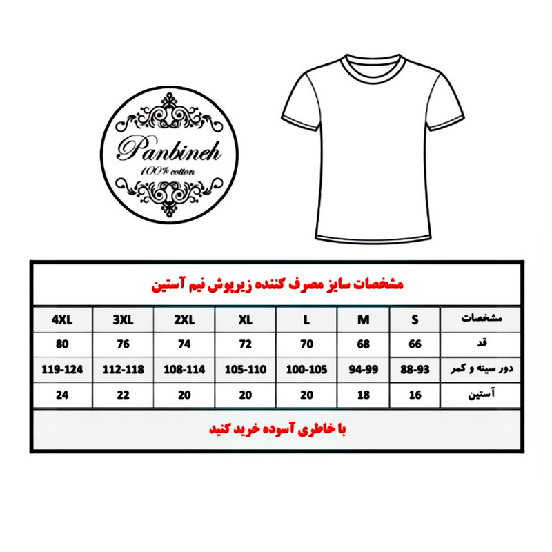ست شورت و زیرپوش یقه گرد مردانه پنبینه مدل نخ پنبه کامپکت ارگانیک