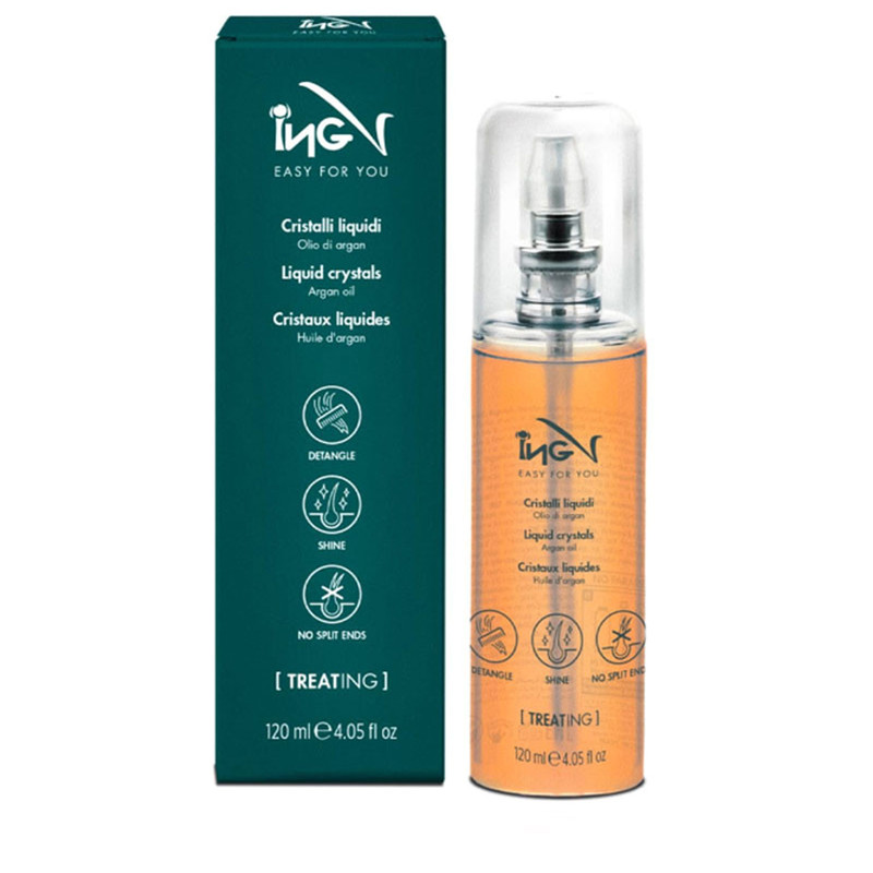 روغن آرگان تقویتکننده مو آی ان جی مدل ING Easy For You Liquid Crystals مناسب برای انواع مو حجم 120 میلیلیتر