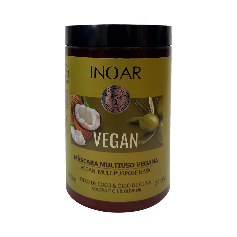ماسک مو اینوآر مدل روغن نارگیل و روغن زیتون حجم 800 میلی لیتر