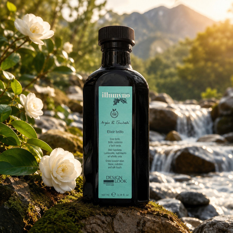 سرم مو دیزاین لوک مدل Illumyno Elixir Brillo آرگان و تسوباکی حجم 100 میلیلیتر