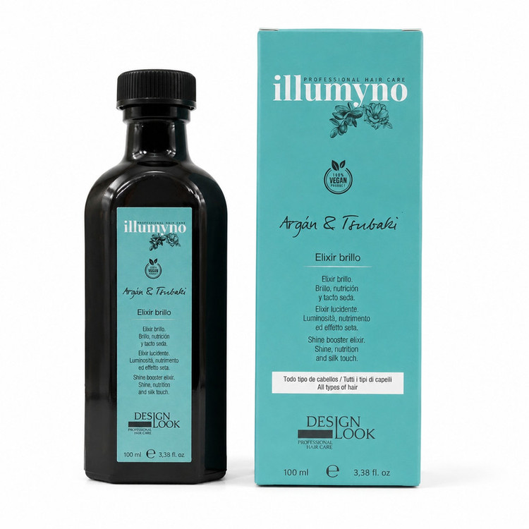 سرم مو دیزاین لوک مدل Illumyno Elixir Brillo آرگان و تسوباکی حجم 100 میلیلیتر