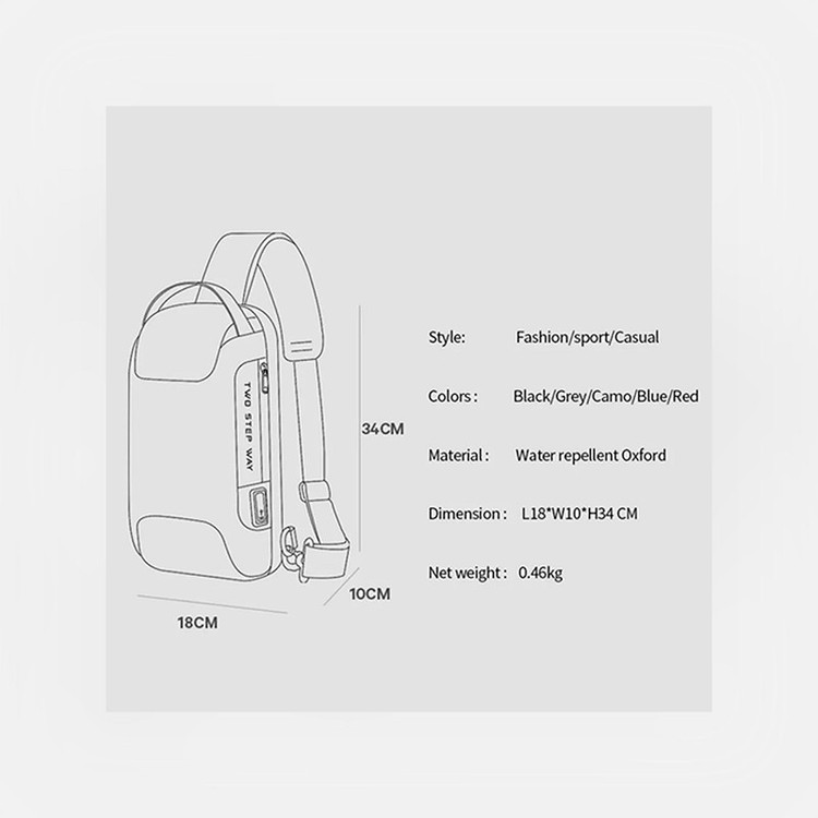 کیف کراس بادی مردانه بنج مدل 22085Plus
