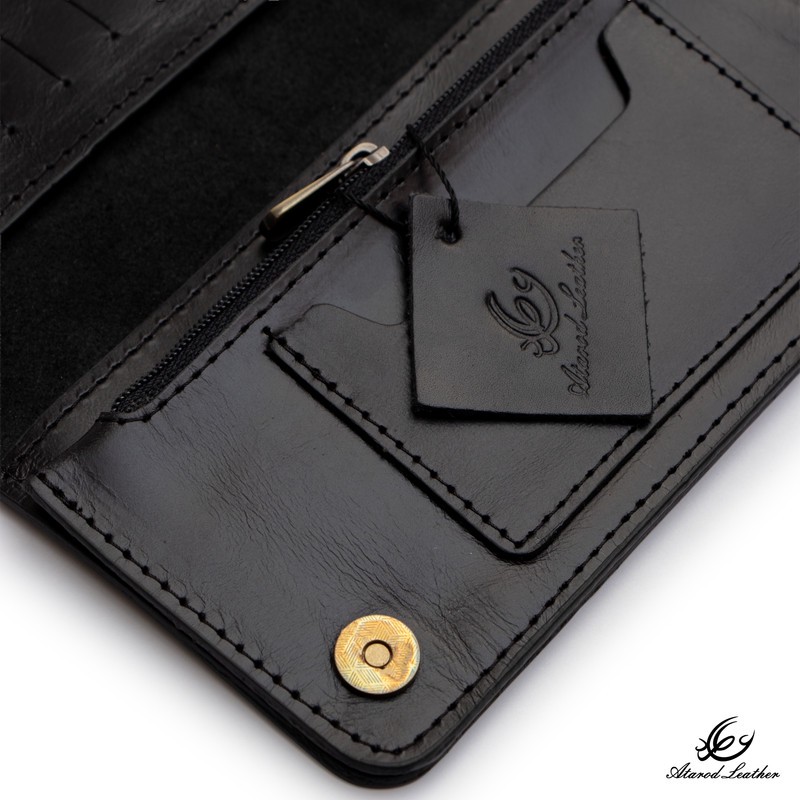 کیف پول چرم عطارد مدل چرم طبیعی کد K60