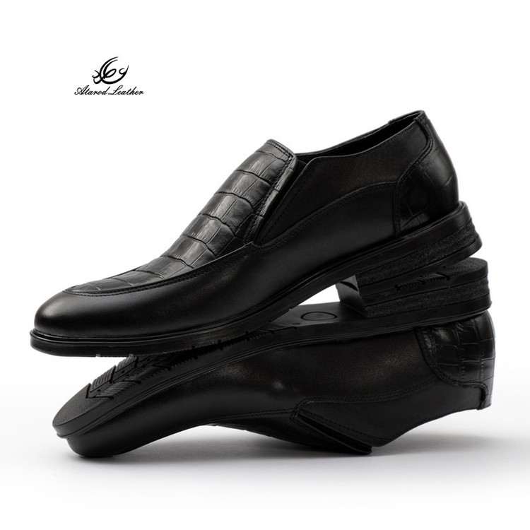 کفش رسمی مردانه چرم عطارد مدل چرم طبیعی کد SH360