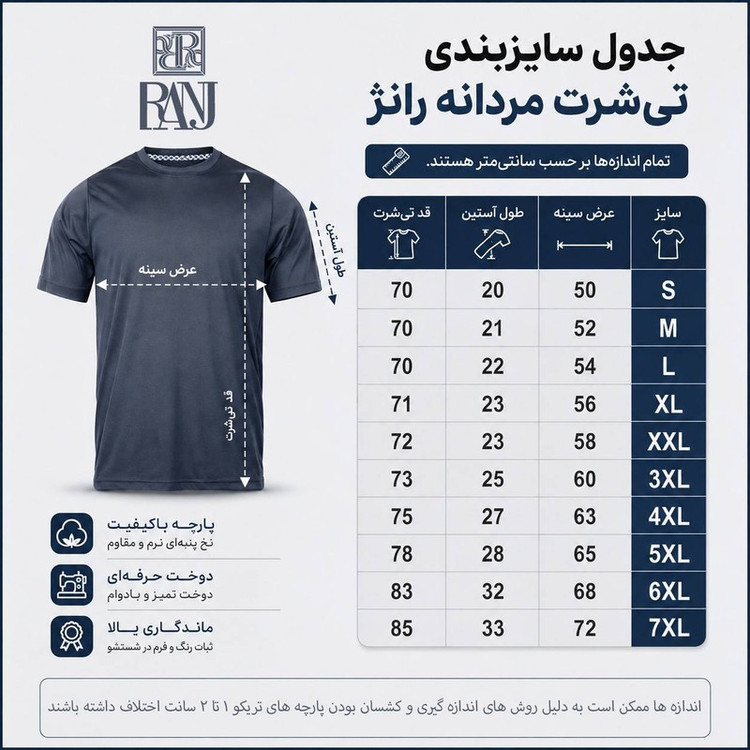 تیشرت آستین کوتاه مردانه رانژ مدل 25RA28D09M-2818-01