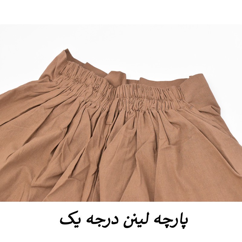 دامن شلواری زنانه لینن مدل Aura کد M5940