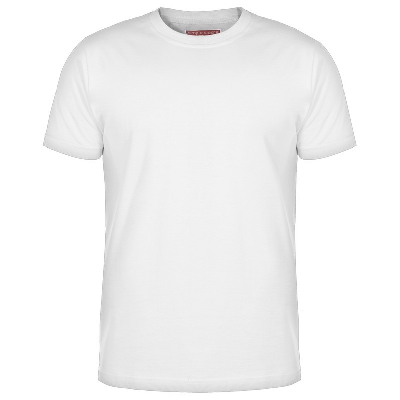 تی شرت مردانه سیمپل مدل sw3-White