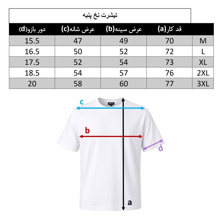 تیشرت آستین کوتاه یقه گرد مردانه مدل 113