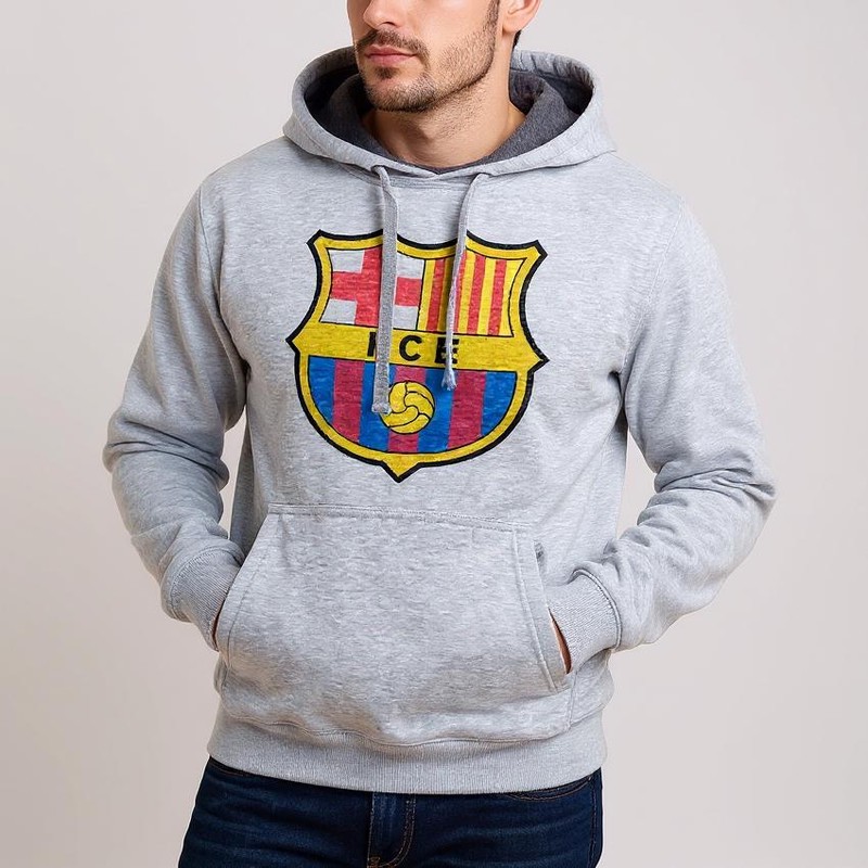 هودی مردانه به رسم طرح بارسلونا کد 113