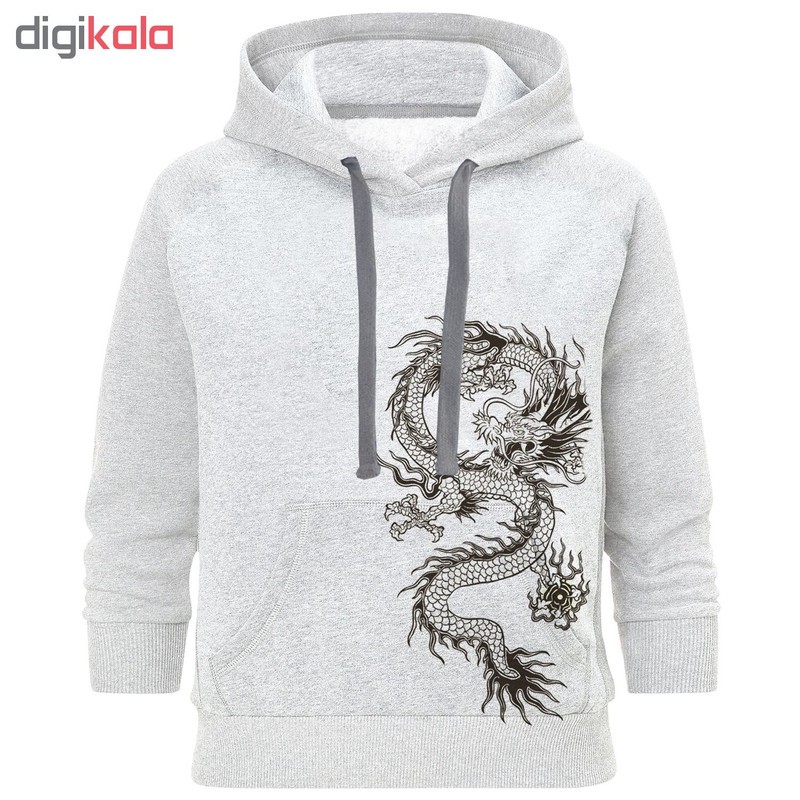 هودی مردانه طرح Dragon کد A40