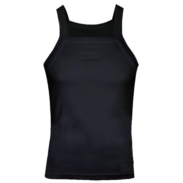 زیرپوش رکابی یقه خشتی مردانه مدل 004 مجموعه 2 عددی