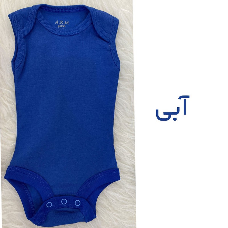 بادی نوزادی آرم پوش مدل یقه باز شونده