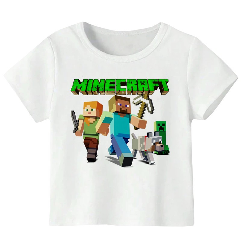 تی شرت آستین کوتاه پسرانه مدل ماینکرفت WS 60