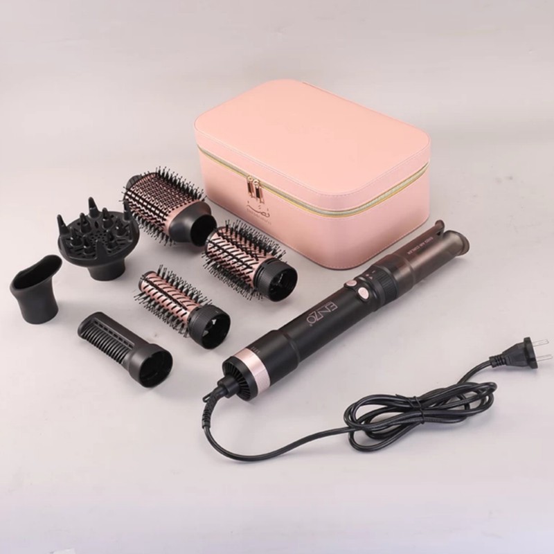 سشوار برسدار چرخشی انزو پروفیشینال مدل EN-760 7in1 با توان 1500 وات، موتور DC براشلس، تنظیمات دما و سرعت دو حالته، تک...