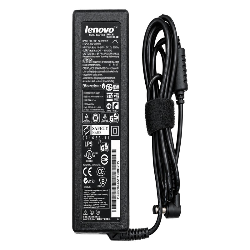 آداپتور برق 24 ولت 3 آمپر لنوو مدل PA-1650-56LC مناسب برای دستگاه هایی با ولتاژ 24 و آمپر 3 یا کمتر